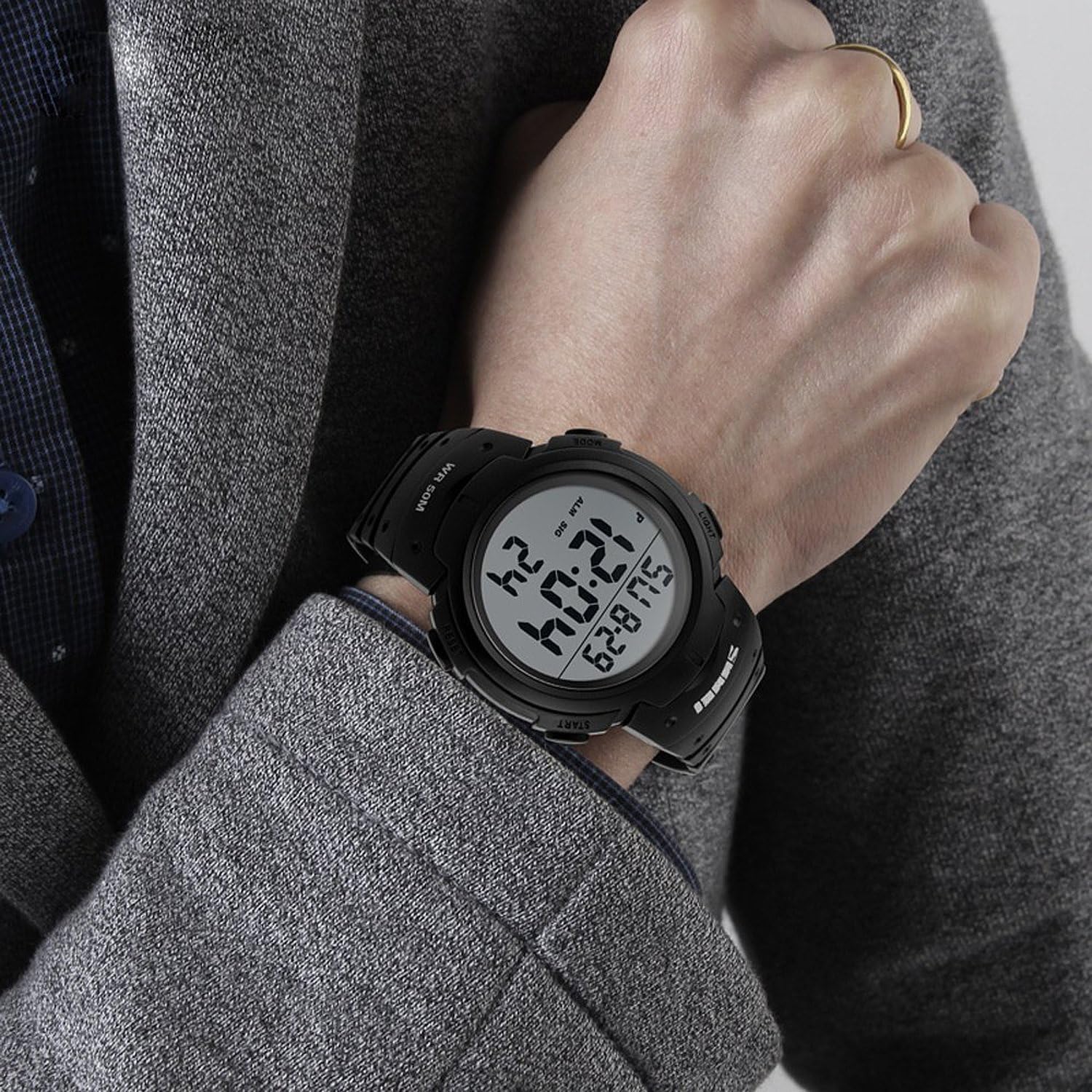 Foto 8 pulgar | Venta Internacional - Reloj Pasoy Digital 50 M Resistente Al Agua Con Luz Led Para Deporte