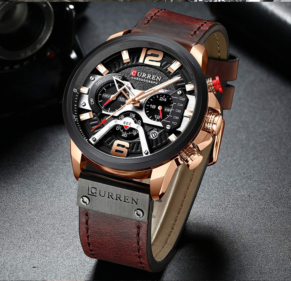 Foto 4 pulgar | Venta Internacional - Reloj Curren Chronograph Fashion Military Multifunción