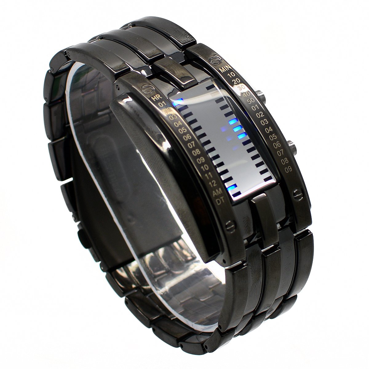 Venta Internacional - Reloj Digital Binario Skmei De Acero Inoxidable Unisex De 23,5 Cm
