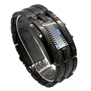 Foto 1 | Venta Internacional - Reloj Digital Binario Skmei De Acero Inoxidable Unisex De 23,5 Cm