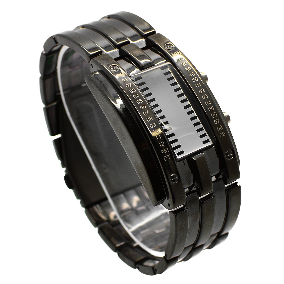 Foto 2 | Venta Internacional - Reloj Digital Binario Skmei De Acero Inoxidable Unisex De 23,5 Cm