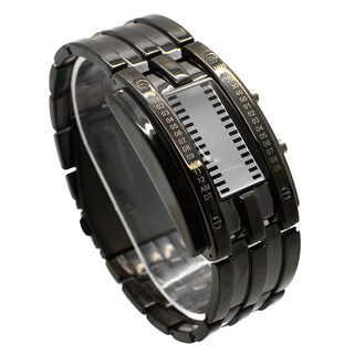 Foto 2 | Venta Internacional - Reloj Digital Binario Skmei De Acero Inoxidable Unisex De 23,5 Cm