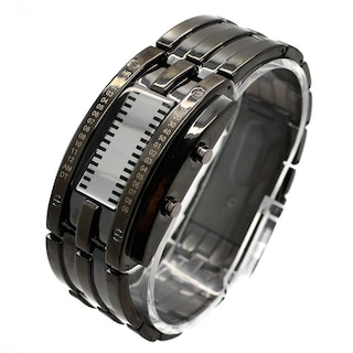 Foto 3 | Venta Internacional - Reloj Digital Binario Skmei De Acero Inoxidable Unisex De 23,5 Cm