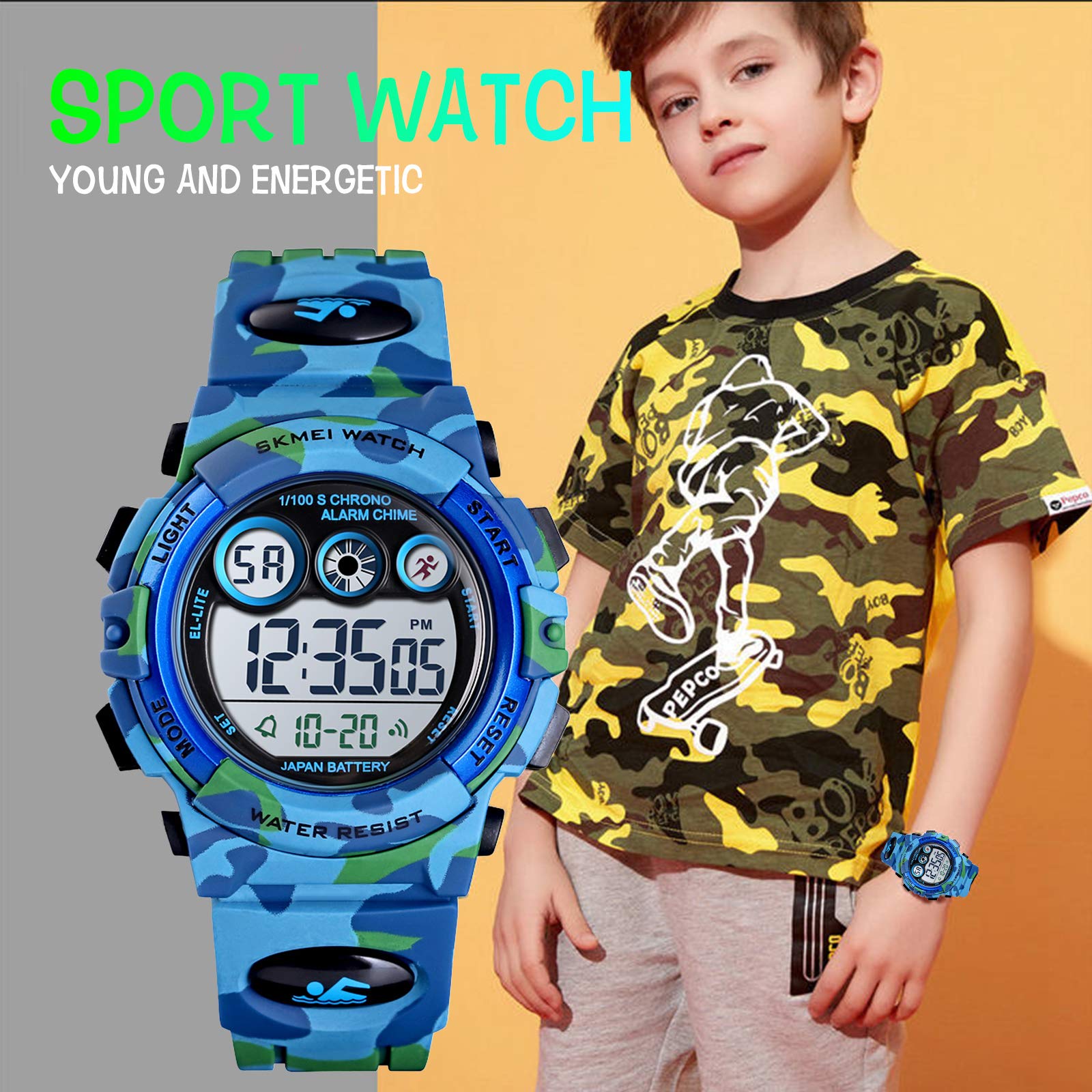 Foto 7 pulgar | Venta Internacional - Reloj Skmei Kids Digital Sports A Prueba De Agua Para Niños Y Niñas