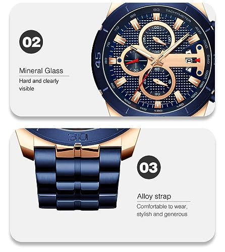 Foto 7 pulgar | Venta Internacional - Reloj Fanmis, Vestido Lujoso Con Cronógrafo De Negocios Para Hombre