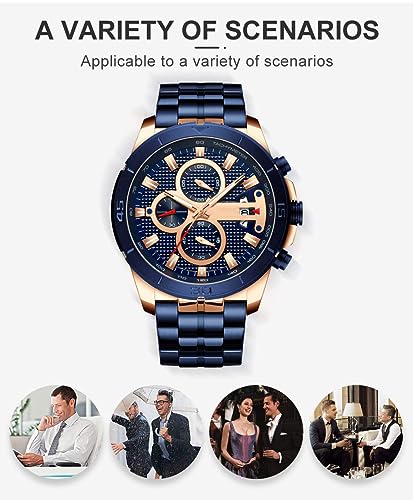 Foto 7 | Venta Internacional - Reloj Fanmis, Vestido Lujoso Con Cronógrafo De Negocios Para Hombre