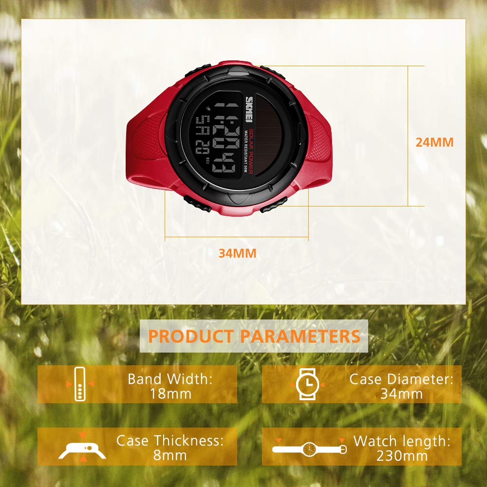 Foto 8 pulgar | Venta Internacional - Reloj Skmei Solar Digital Sports 50 M Resistente Al Agua Para Hombre