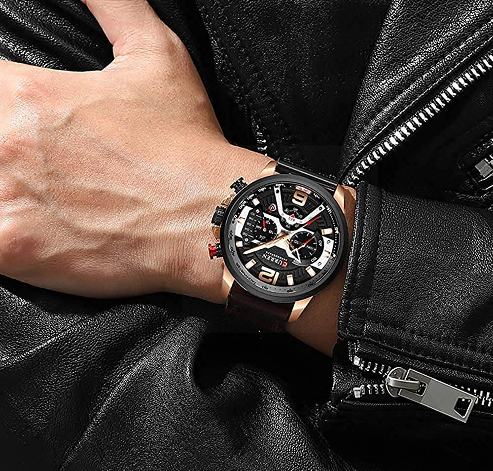 Foto 6 pulgar | Venta Internacional - Reloj Carlien Military Analog Para Hombre Con Cronógrafo