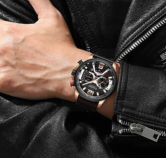 Foto 5 | Venta Internacional - Reloj Carlien Military Analog Para Hombre Con Cronógrafo