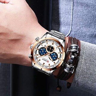 Foto 4 | Venta Internacional - Reloj Curren Sport Quartz Cronógrafo Para Hombre Con Esfera De 47 Mm