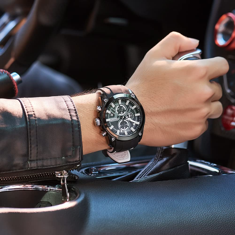 Foto 3 pulgar | Venta Internacional - Reloj Megir Deportivo para Hombre con Cronógrafo y Luz Luminosa