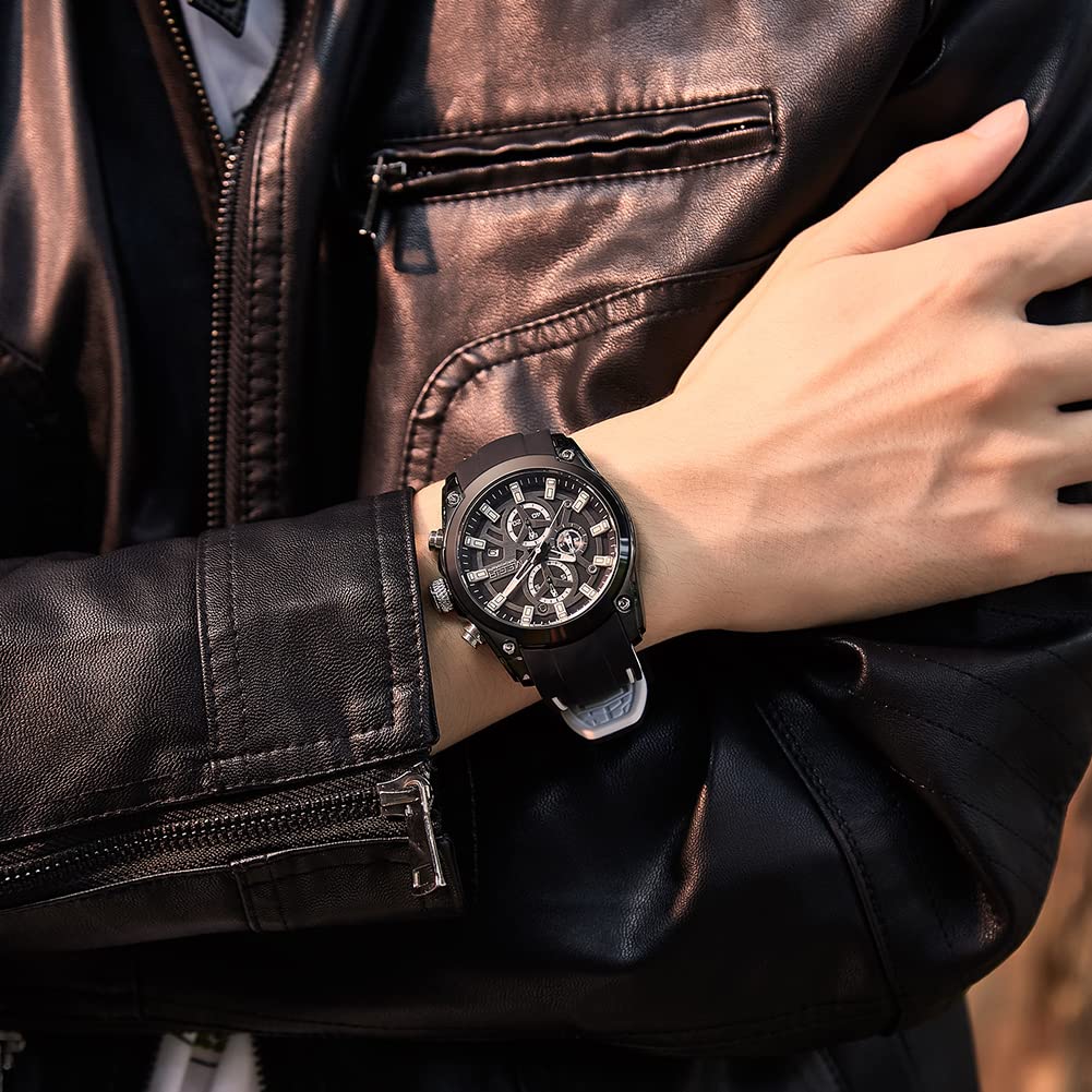 Foto 4 pulgar | Venta Internacional - Reloj Megir Deportivo para Hombre con Cronógrafo y Luz Luminosa
