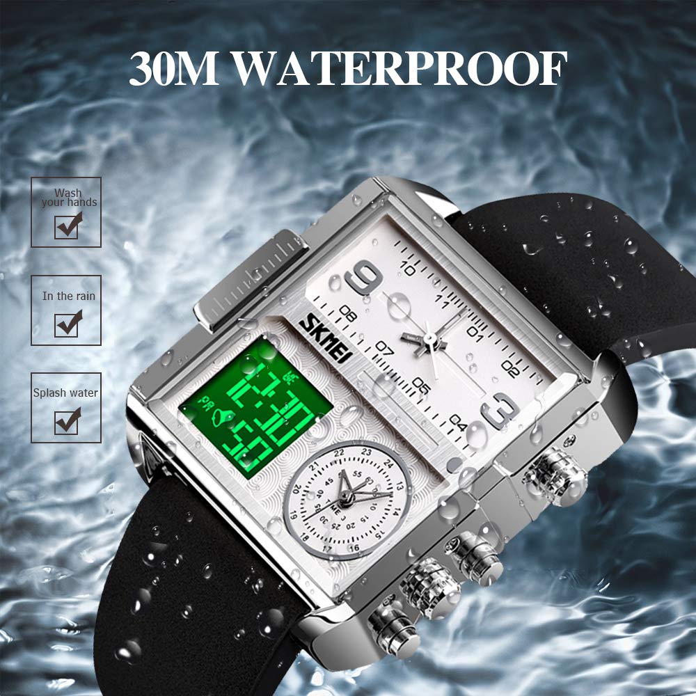 Foto 7 pulgar | Venta Internacional - Reloj Militar Digital Skmei Para Hombre, Impermeable Y Con Alarma