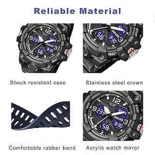 Foto 5 | Venta Internacional - Reloj Smael 8008, Digital Militar, Exterior, Impermeable, Para Hombre