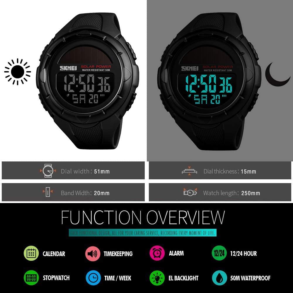 Foto 4 pulgar | Venta Internacional - Reloj Led Solar Multifunción Gosasa Para Hombre