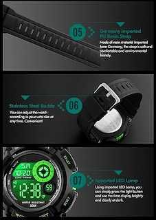 Foto 6 | Venta Internacional - Reloj Mastop Sport Con Luz Led Digital, 50 M, Resistente Al Agua Para Hombre