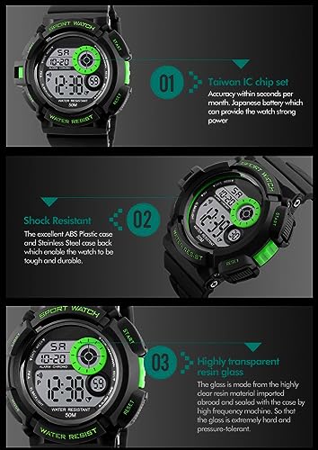 Foto 8 pulgar | Venta Internacional - Reloj Mastop Sport Con Luz Led Digital, 50 M, Resistente Al Agua Para Hombre