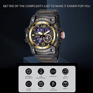 Foto 3 | Venta Internacional - Reloj Hooshu Tactical Para Hombre, Analógico, Dual D, Impermeable, 5 Atm