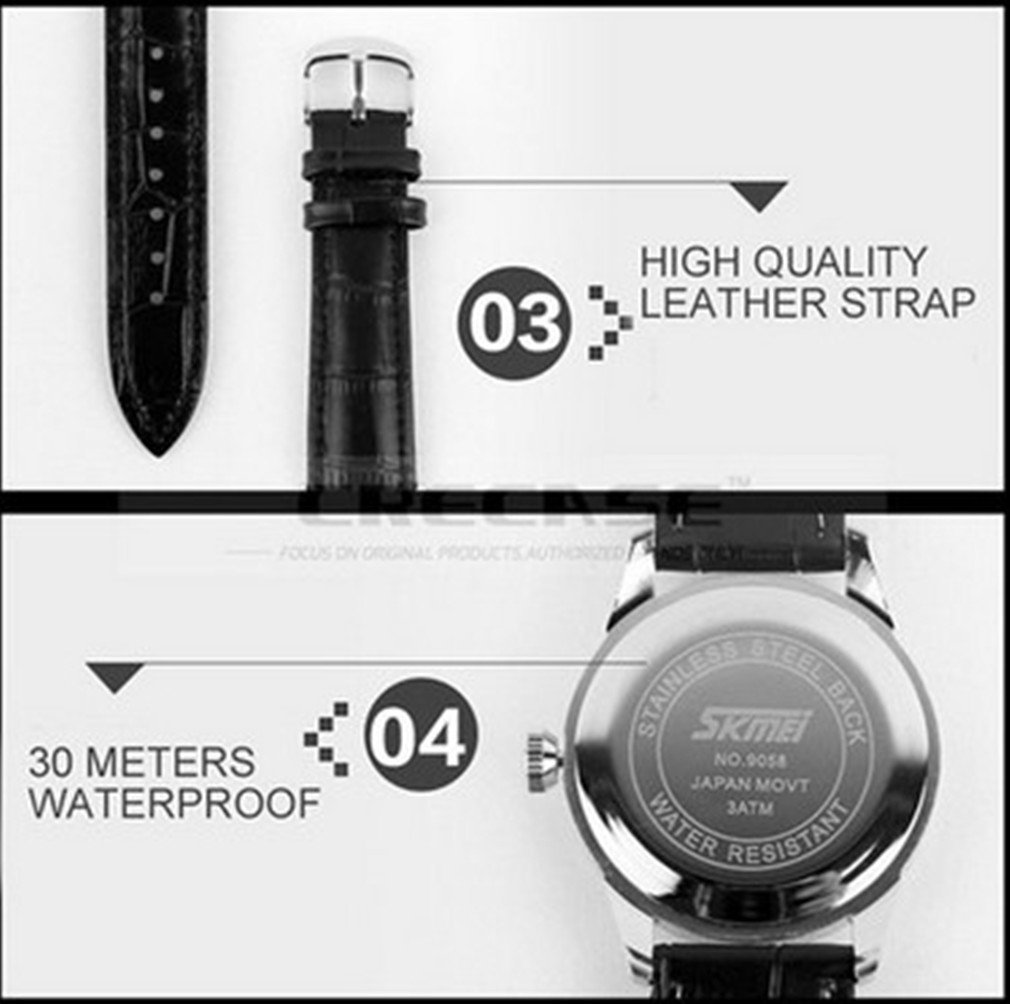 Foto 5 pulgar | Venta Internacional - Reloj Aposon Quartz Analógico Impermeable Para Negocios Casual Para Mí
