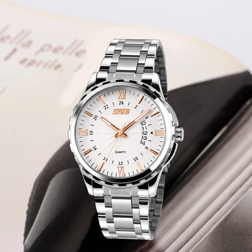 Foto 4 pulgar | Venta Internacional - Reloj Fanmis Clásico Casual De Cuarzo Para Hombre, Acero Inoxidable