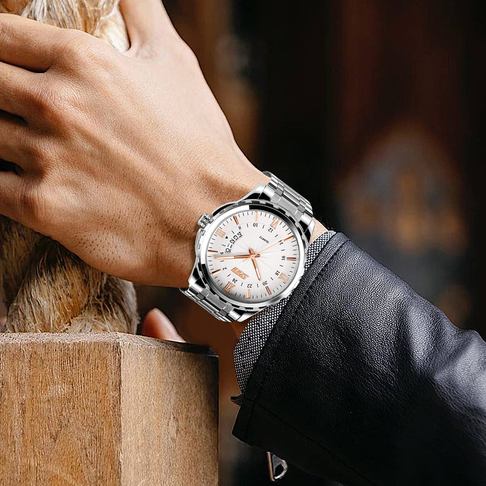 Foto 9 pulgar | Venta Internacional - Reloj Fanmis Clásico Casual De Cuarzo Para Hombre, Acero Inoxidable