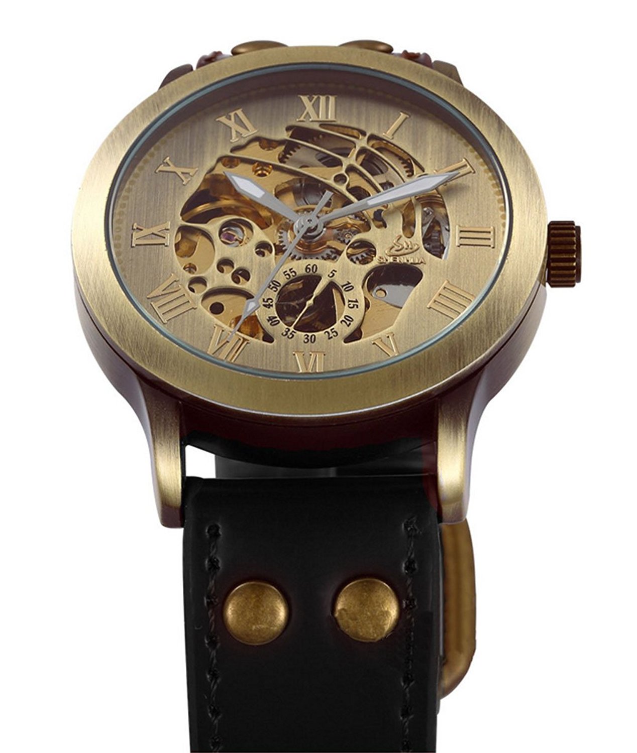Foto 3 pulgar | Venta Internacional - Reloj Automático De Cuero Carrie Hughes Ch86b Para Hombre