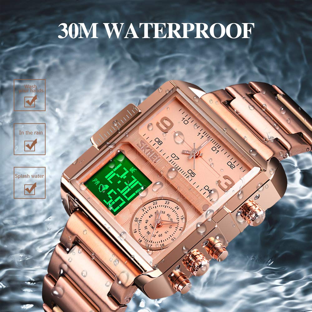 Foto 6 pulgar | Venta Internacional - Reloj Militar Digital Skmei Para Hombre, Impermeable Y Con Alarma