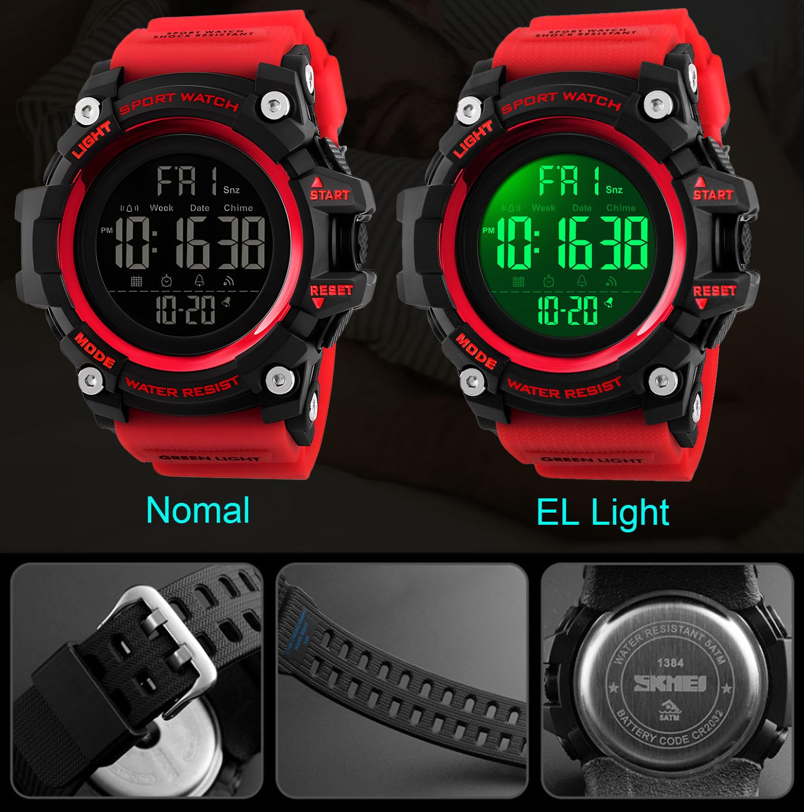 Foto 6 pulgar | Venta Internacional - Reloj Gosasa S Shock Digital Led Sports Army Waterproof