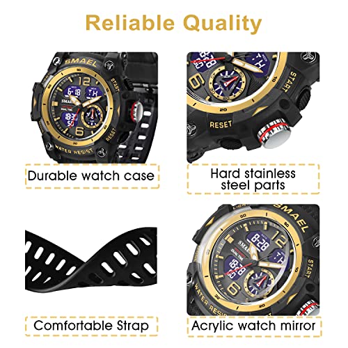 Foto 6 pulgar | Venta Internacional - Reloj para Hombre Deportivo Negro