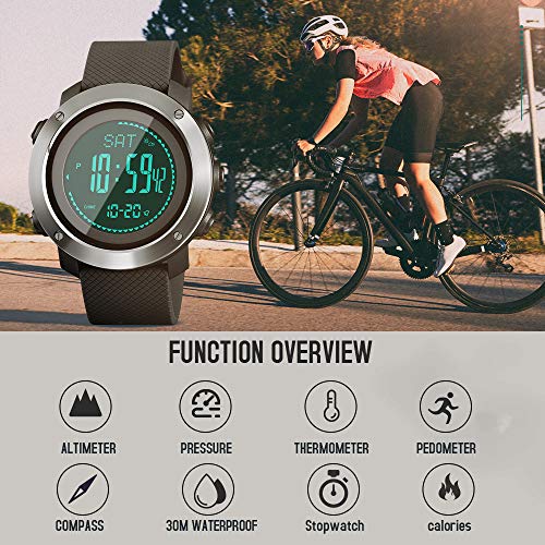 Foto 3 pulgar | Venta Internacional - Podómetro Deportivo Digital Watch Skmei Compass Para Hombre