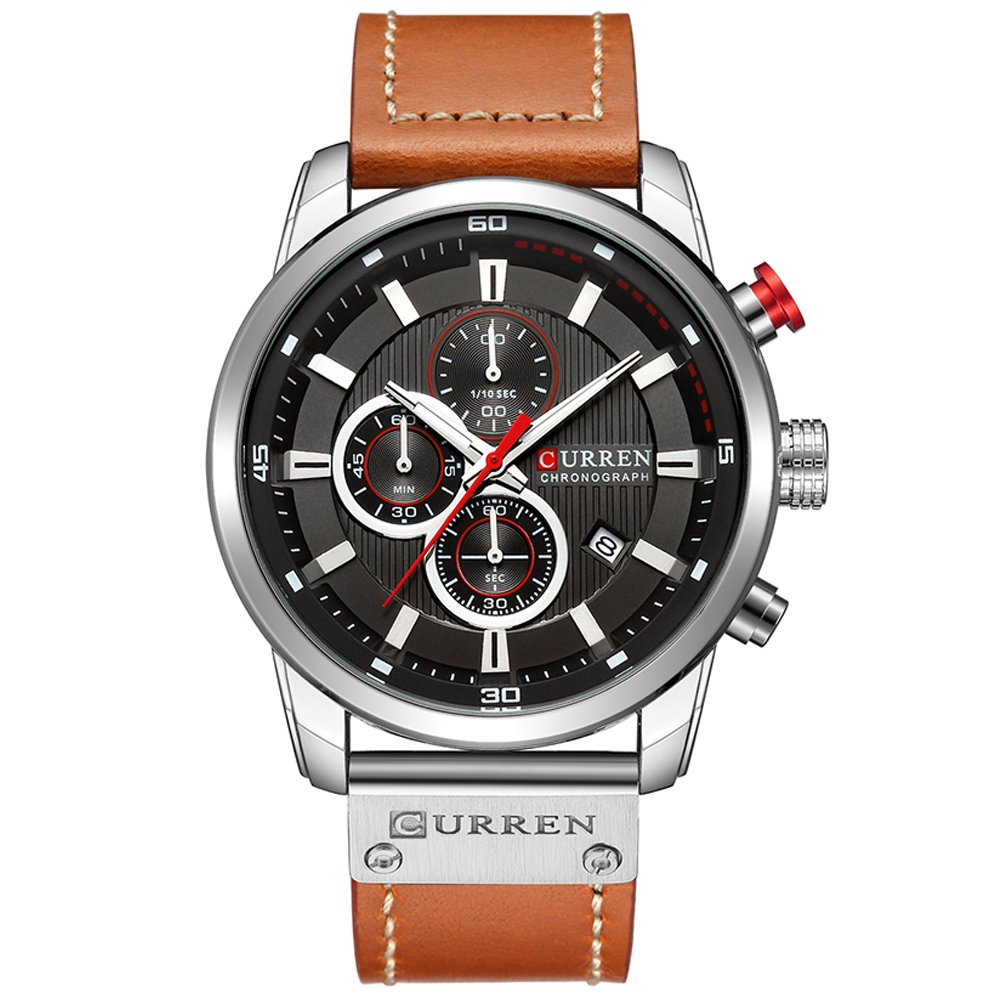 Venta Internacional - Reloj De Pulsera Crrju Quartz Para Hombre, Moda, Negocios, Cronómetro