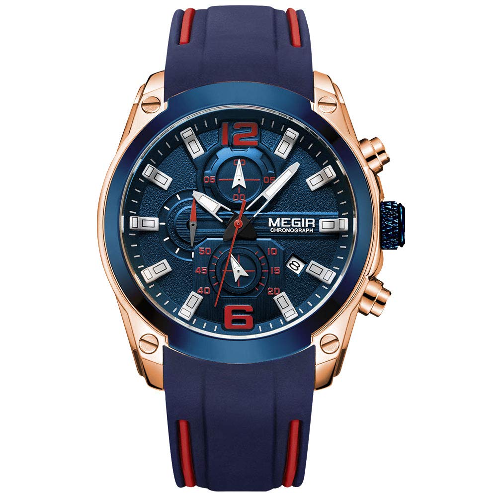 Venta Internacional - Reloj Megir Military Sport Quartz Para Hombre Con Cronógrafo