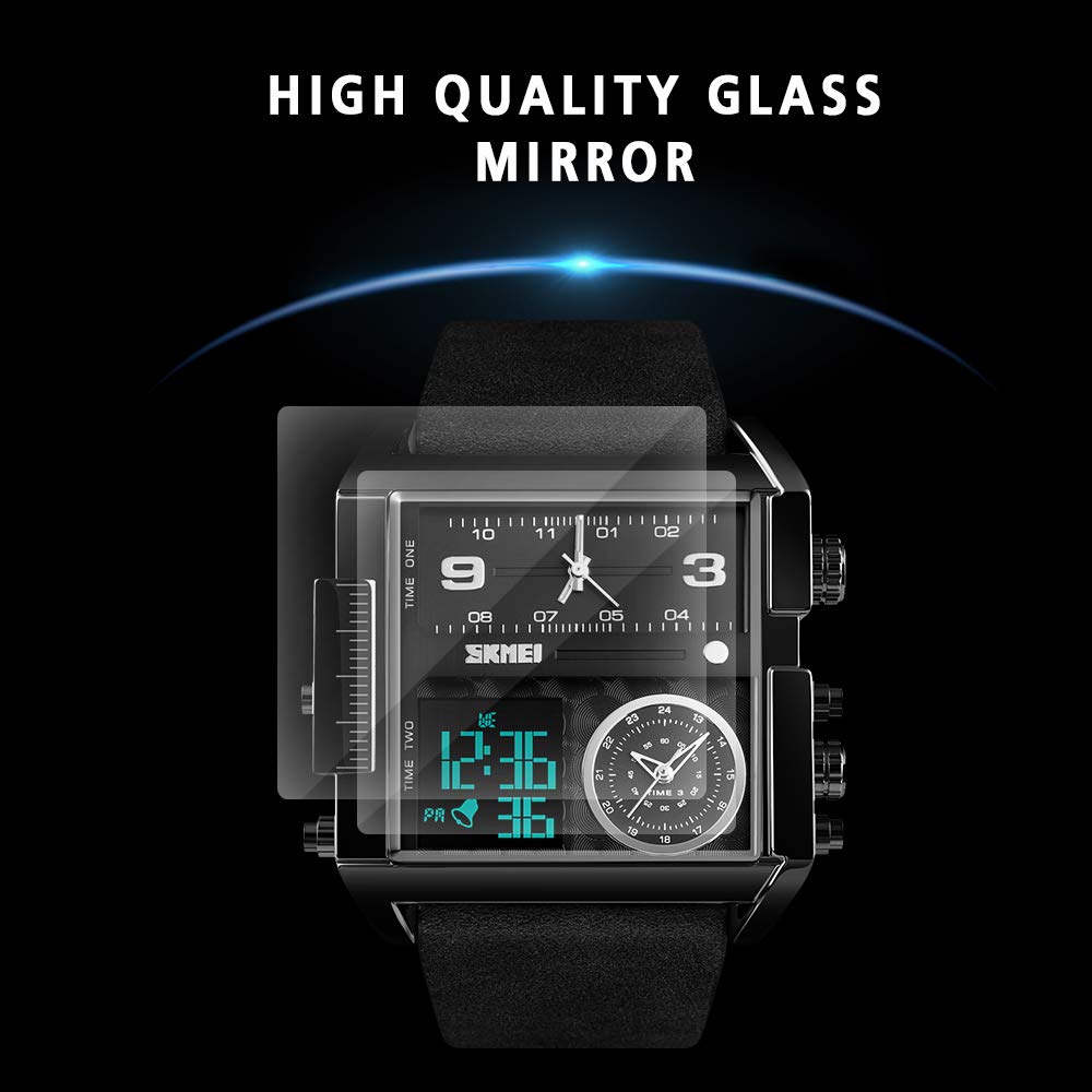 Foto 5 pulgar | Venta Internacional - Reloj Led Digital Deportivo Skmei, Cuadrado, Cara Grande, Analógico, Cuádruple