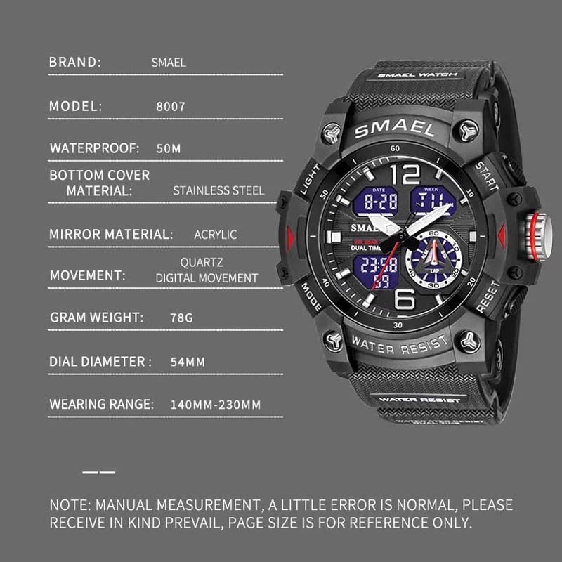 Foto 6 pulgar | Venta Internacional - Reloj Smael Military Waterproof Sport Para Hombre