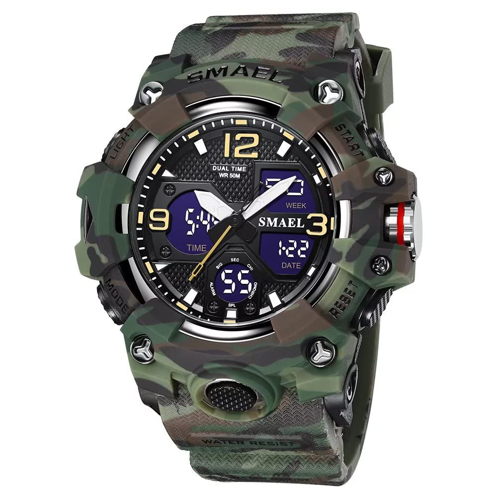 Venta Internacional - Reloj Smael Con Alarma Led Deportiva Impermeable Militar Para Exteriores