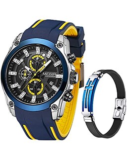 Foto 1 | Venta Internacional - Reloj Megir Chronograph Quartz Para Hombre Con Correa De Silicona