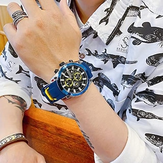 Foto 4 | Venta Internacional - Reloj Megir Chronograph Quartz Para Hombre Con Correa De Silicona