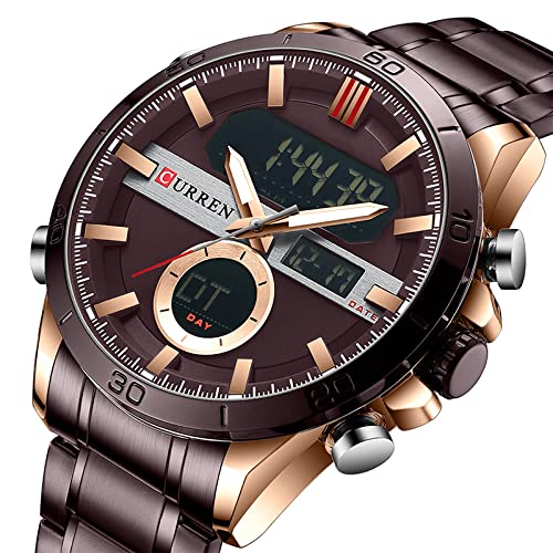 Foto 3 pulgar | Venta Internacional - Reloj Electrónico De Cuarzo Matkasur De Doble Movimiento Para Hombre, 48 Mm