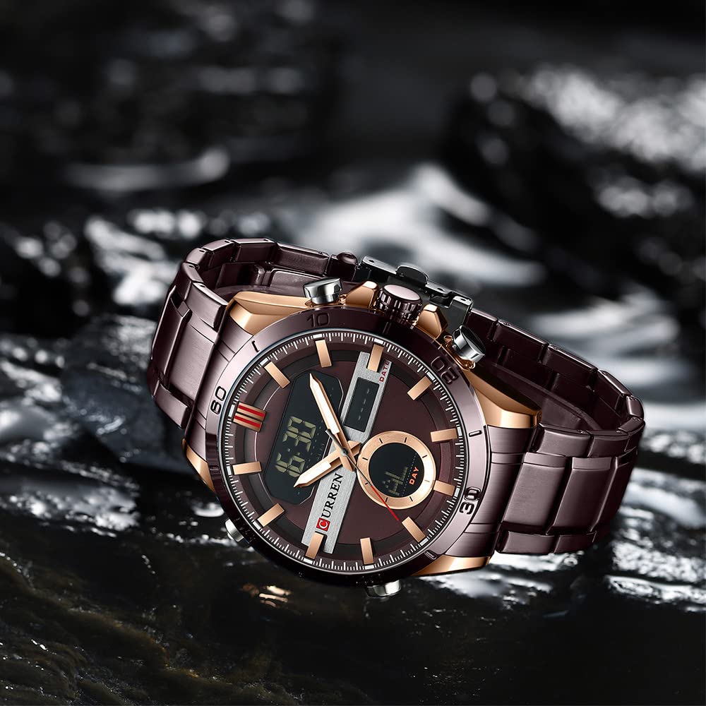 Foto 4 pulgar | Venta Internacional - Reloj Electrónico De Cuarzo Matkasur De Doble Movimiento Para Hombre, 48 Mm