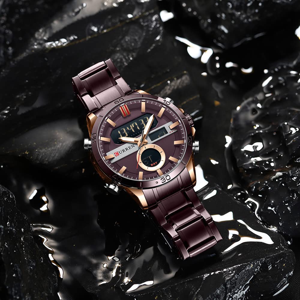 Foto 5 pulgar | Venta Internacional - Reloj Electrónico De Cuarzo Matkasur De Doble Movimiento Para Hombre, 48 Mm