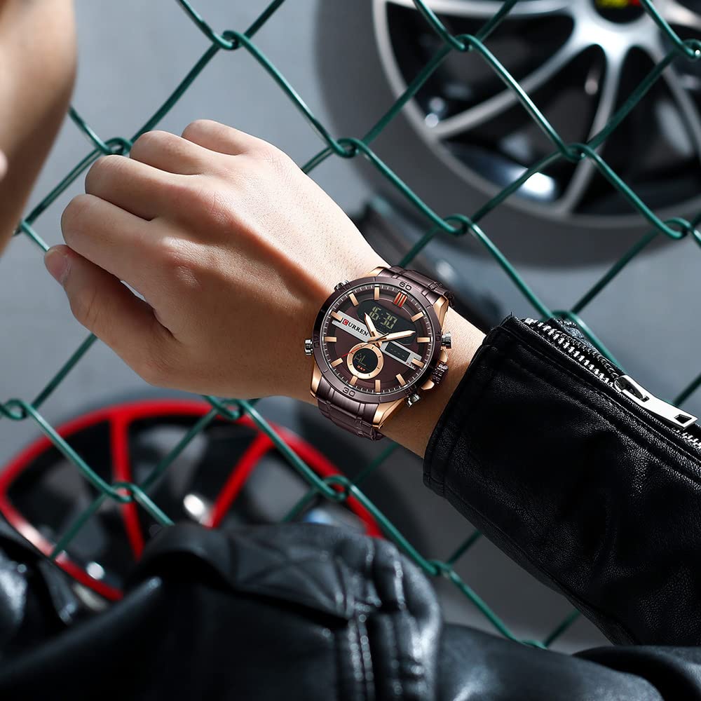 Foto 6 pulgar | Venta Internacional - Reloj Electrónico De Cuarzo Matkasur De Doble Movimiento Para Hombre, 48 Mm