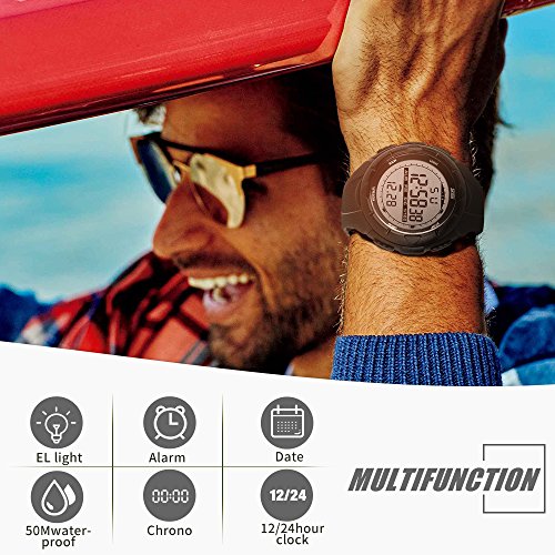 Foto 4 pulgar | Venta Internacional - Reloj Deportivo Digital Para Hombre Skmei 50 M A Prueba De Agua
