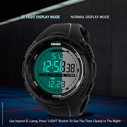 Foto 7 pulgar | Venta Internacional - Reloj Deportivo Digital Para Hombre Skmei 50 M A Prueba De Agua