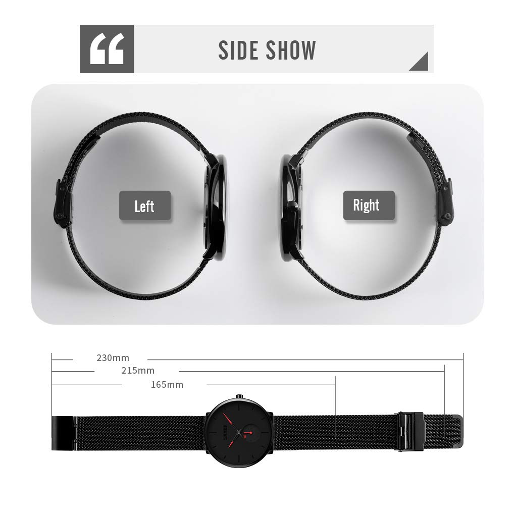 Foto 5 | Venta Internacional - Reloj De Pulsera Ultradelgado Pizitang Para Hombre De Acero Inoxidable