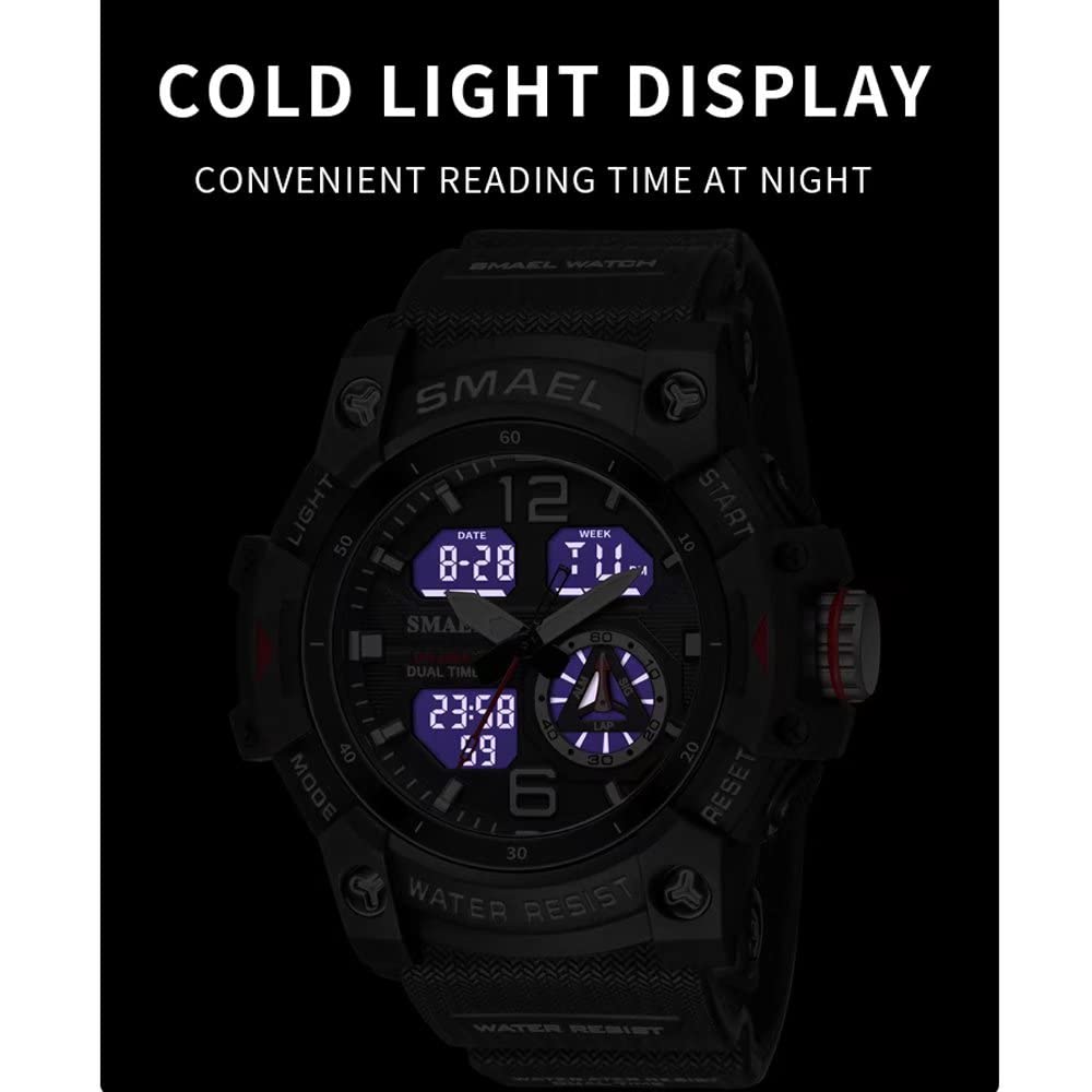 Foto 4 | Venta Internacional - Reloj Smael Con Alarma Led Deportiva Impermeable Militar Para Exteriores