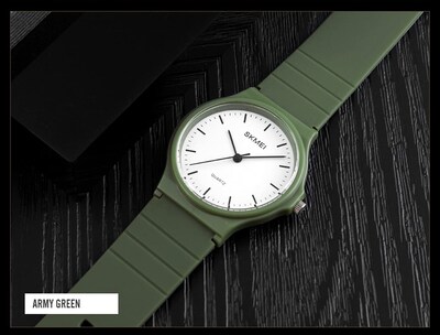 Foto 3 | Venta Internacional - Reloj De Pulsera Tonnier Youwen, Diseño Simple, Analógico, Color Verde Militar