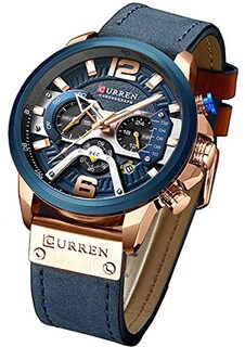 Foto 7 | Venta Internacional - Reloj Gosasa, Cronógrafo Deportivo, Cuarzo, Cuero Marrón, Para Hombre