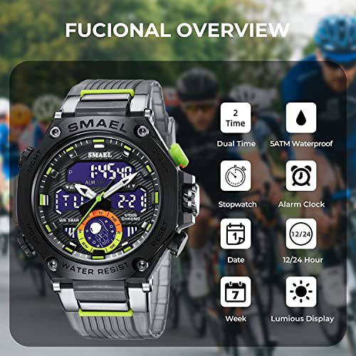 Foto 4 | Venta Internacional - Reloj Deportivo Smael Led Digital 50 M Impermeable Para Hombre