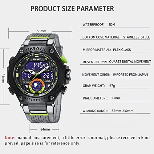 Foto 7 pulgar | Venta Internacional - Reloj Deportivo Smael Led Digital 50 M Impermeable Para Hombre