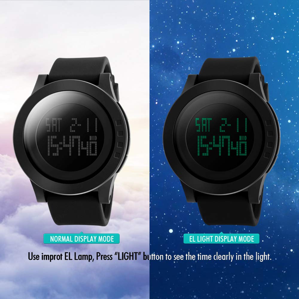 Foto 4 | Venta Internacional - Reloj Joysae Digital Fashion Con Esfera Grande, Impermeable, Negro